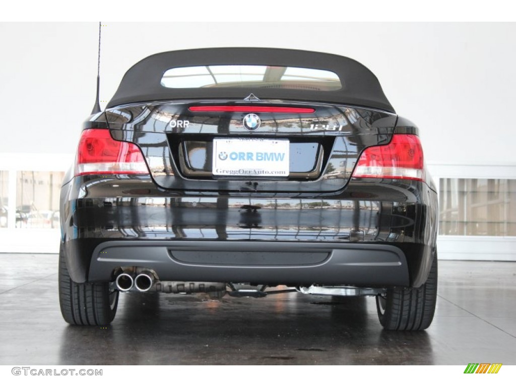 2013 1 Series 128i Convertible - Jet Black / Coral Red photo #9