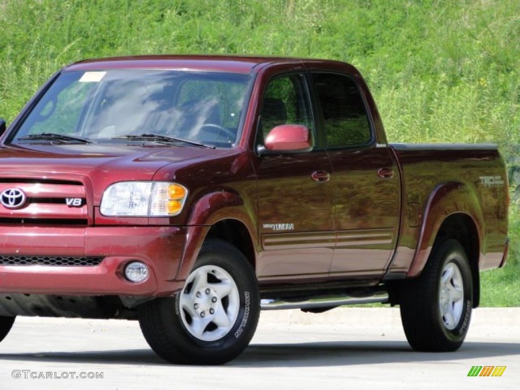 2004 Tundra Limited Double Cab - Salsa Red Pearl / Light Charcoal photo #27