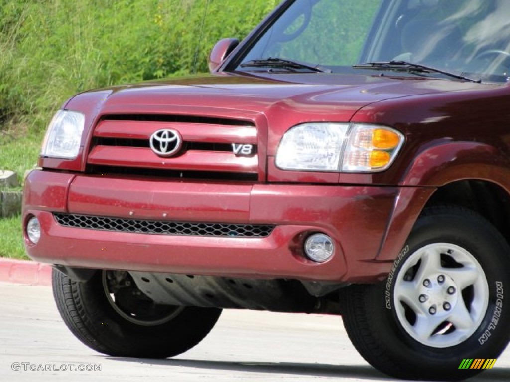 2004 Tundra Limited Double Cab - Salsa Red Pearl / Light Charcoal photo #29