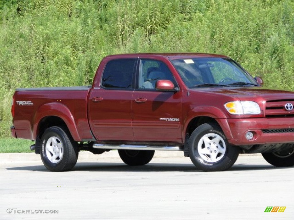 2004 Tundra Limited Double Cab - Salsa Red Pearl / Light Charcoal photo #30