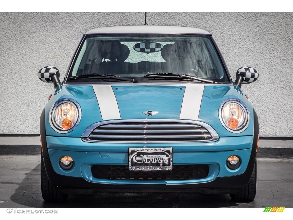 2009 Cooper Hardtop - Oxygen Blue / Black/Grey photo #2