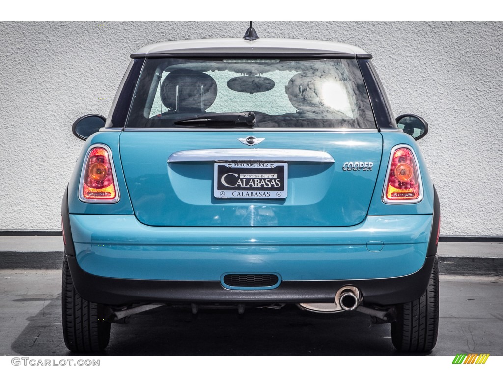 2009 Cooper Hardtop - Oxygen Blue / Black/Grey photo #3