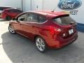 2013 Ruby Red Ford Focus Titanium Hatchback  photo #2