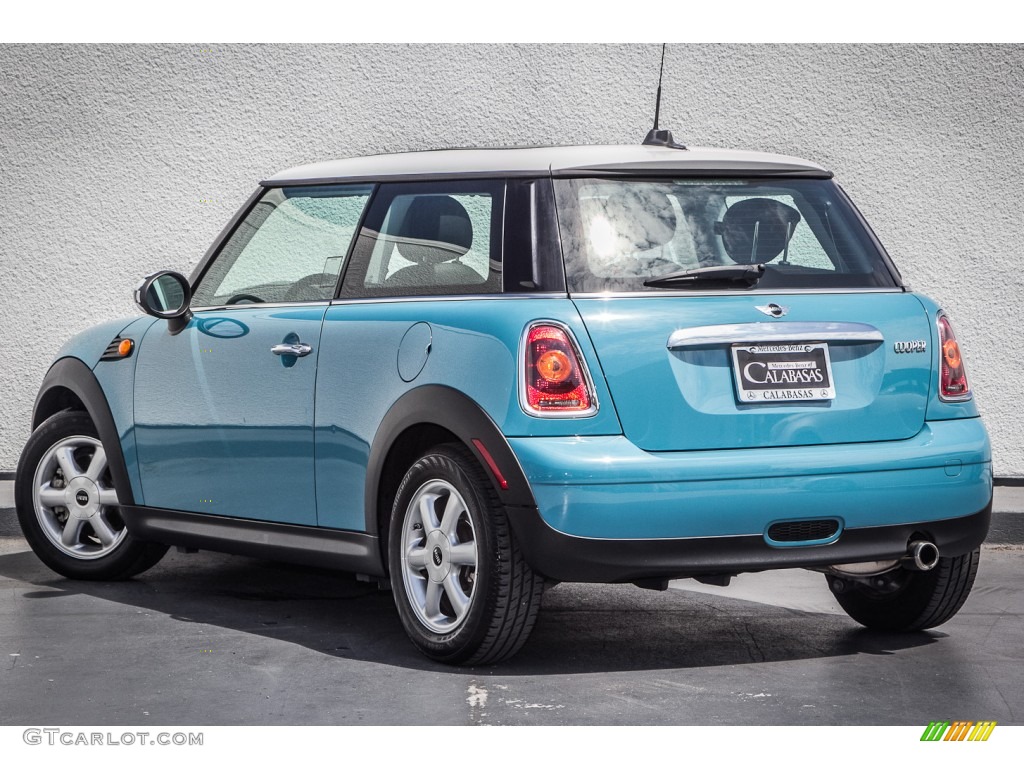 2009 Cooper Hardtop - Oxygen Blue / Black/Grey photo #10