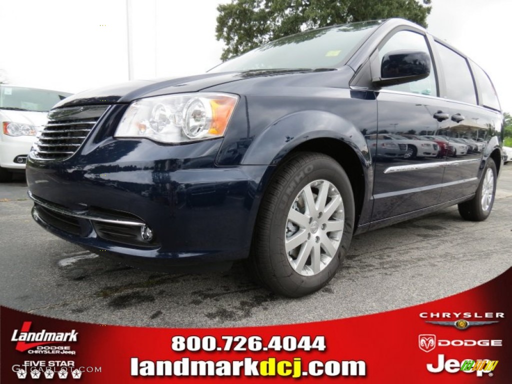 2013 Town & Country Touring - True Blue Pearl / Dark Frost Beige/Medium Frost Beige photo #1