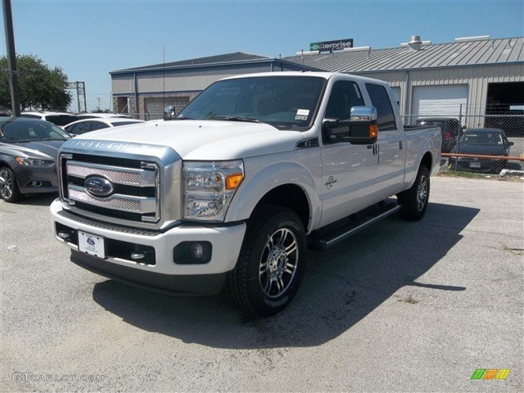 White Platinum Tri-Coat Ford F250 Super Duty