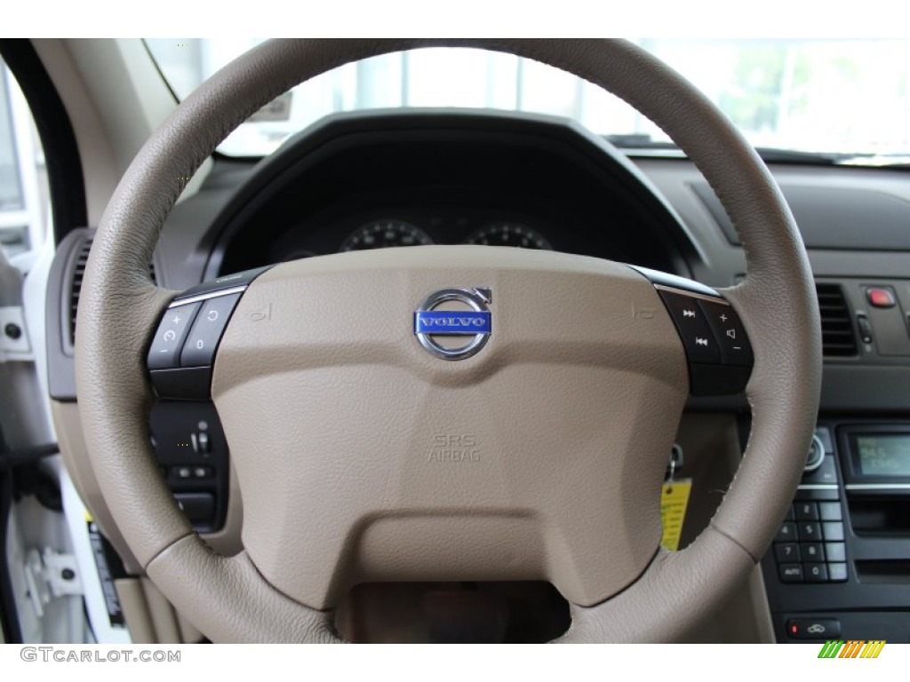 2009 Volvo XC90 3.2 Sandstone Steering Wheel Photo #83412682