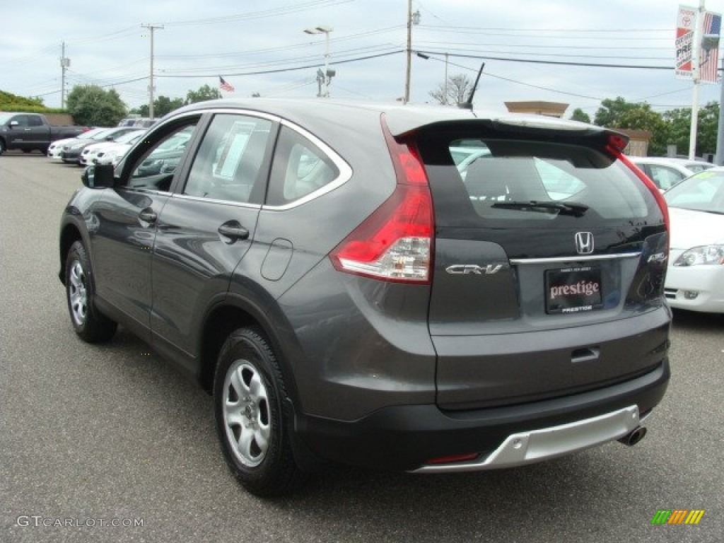 2012 CR-V LX 4WD - Polished Metal Metallic / Gray photo #4