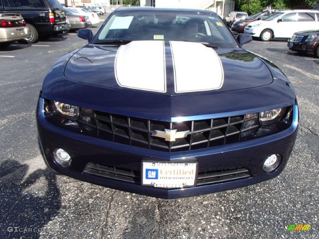 2011 Camaro LT Coupe - Imperial Blue Metallic / Black photo #2