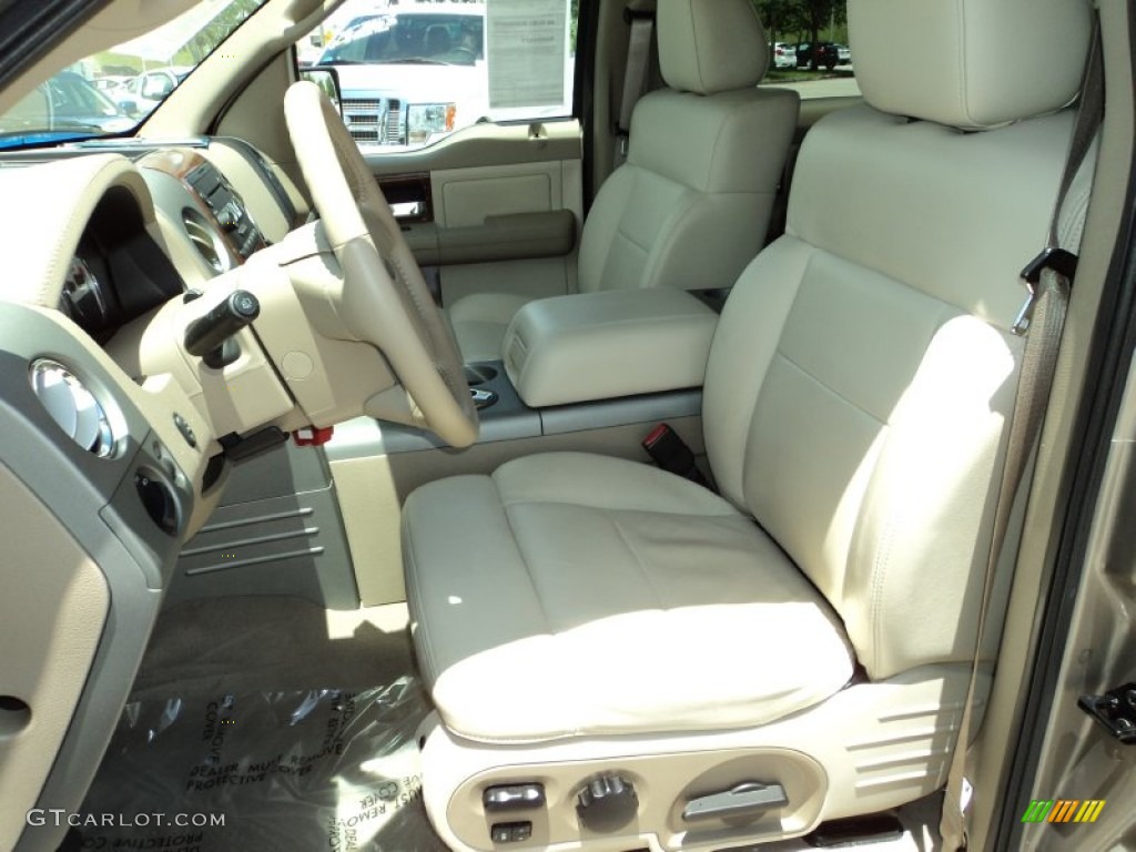 2004 F150 Lariat SuperCrew - Arizona Beige Metallic / Tan photo #18