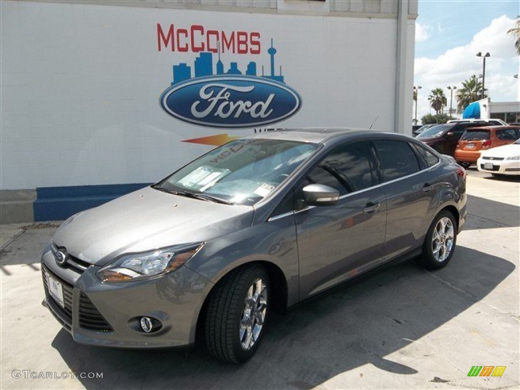 2013 Focus Titanium Sedan - Sterling Gray / Charcoal Black photo #1