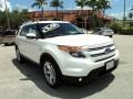 White Platinum Tri-Coat 2012 Ford Explorer Limited