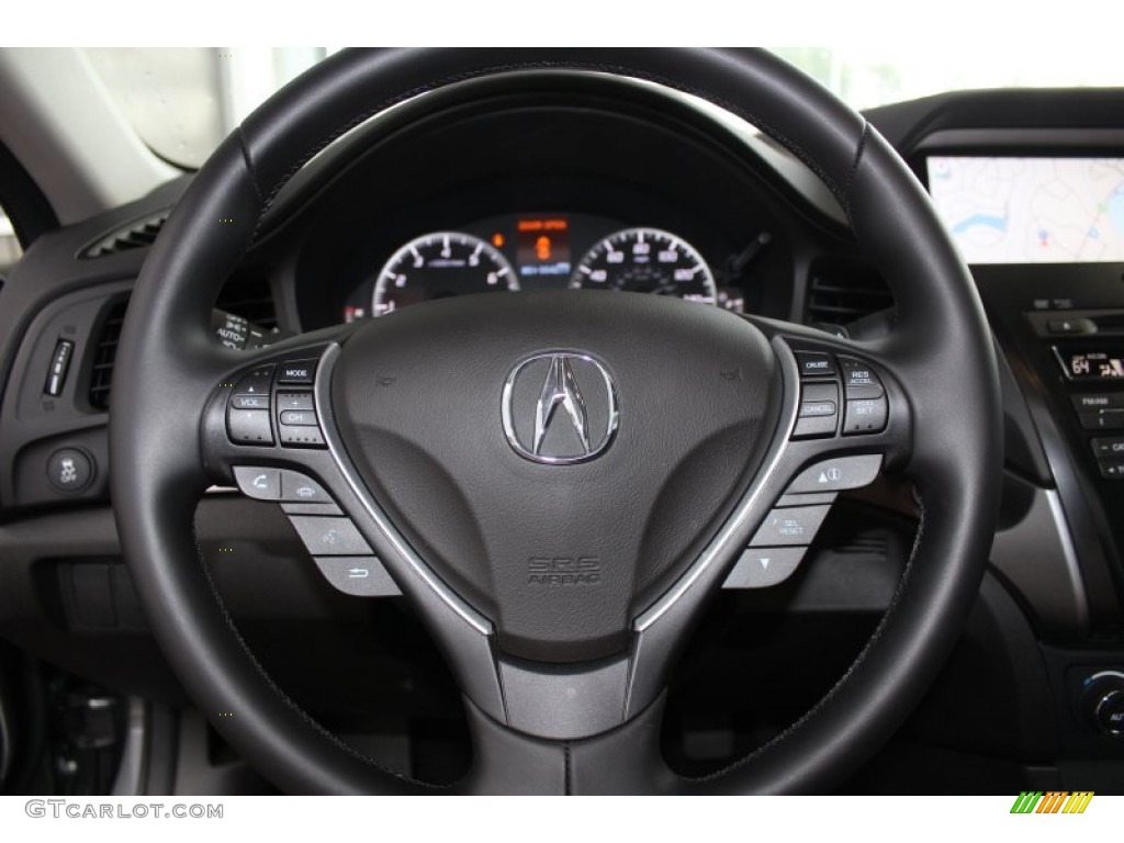2013 Acura ILX 2.0L Technology Ebony Steering Wheel Photo #83416120