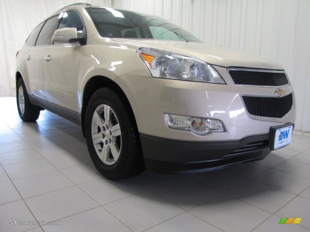 2012 Traverse LT AWD - Gold Mist Metallic / Ebony photo #1