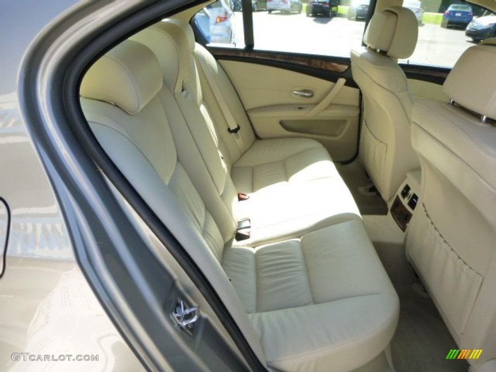 2008 BMW 5 Series 535xi Sedan Rear Seat Photo #83417071
