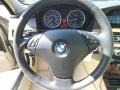 2008 BMW 5 Series Cream Beige Dakota Leather Interior Steering Wheel Photo