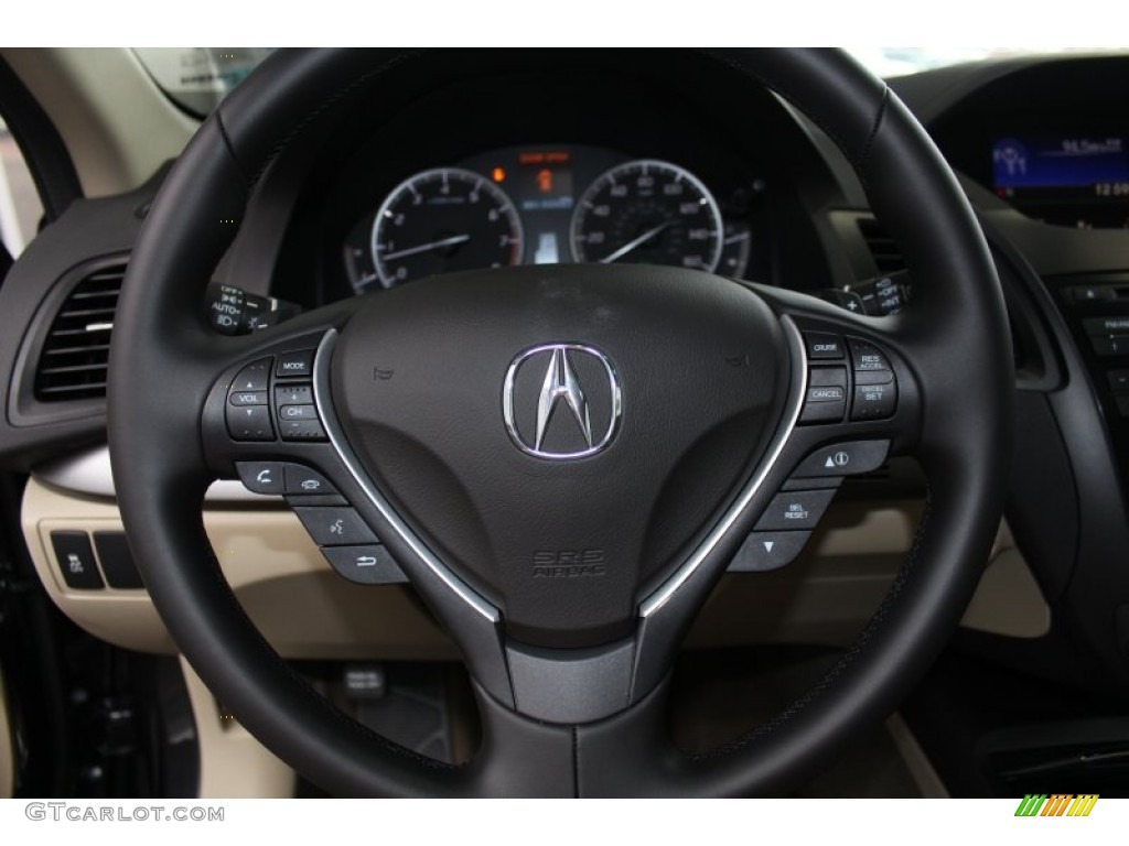 2014 Acura RDX Standard RDX Model Parchment Steering Wheel Photo #83417872