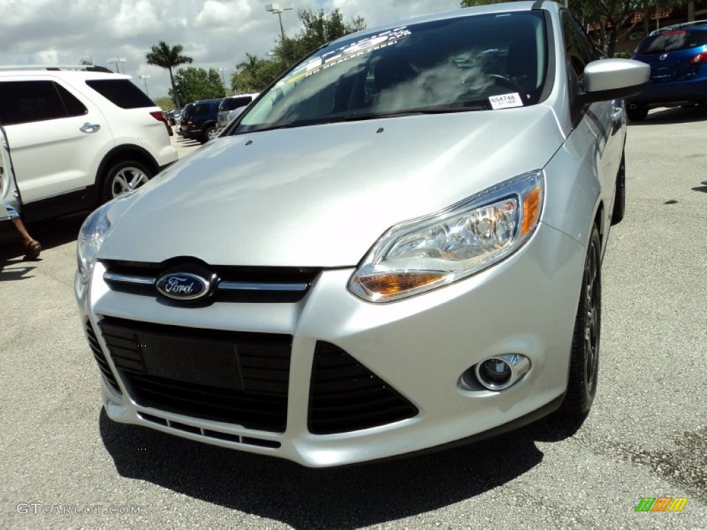 2012 Focus SE Sport 5-Door - Ingot Silver Metallic / Two-Tone Sport photo #14