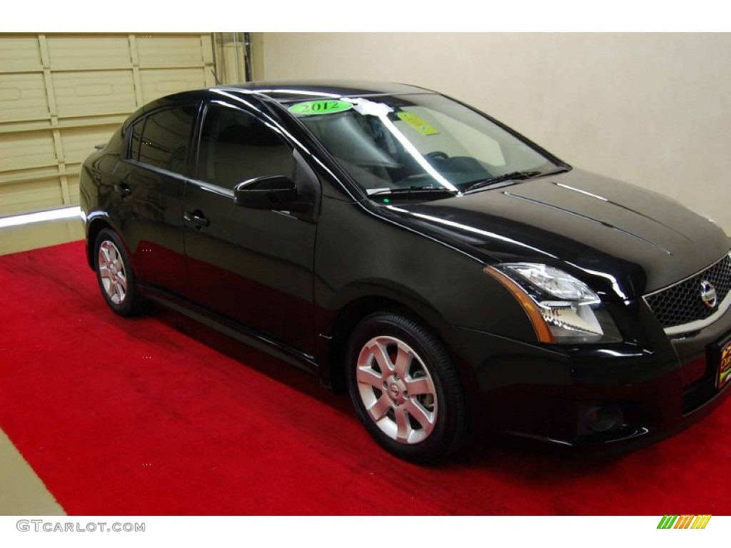 2012 Sentra 2.0 SR - Super Black / Charcoal photo #1