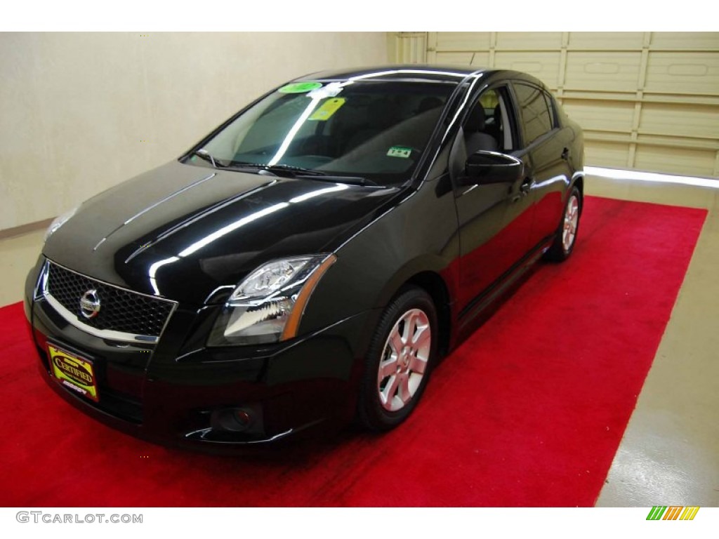 2012 Sentra 2.0 SR - Super Black / Charcoal photo #3