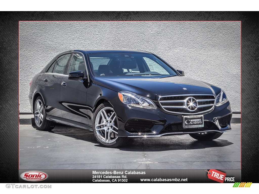 2014 E 550 4Matic Sedan - Black / Black photo #1