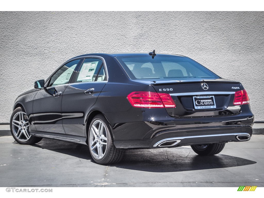 2014 E 550 4Matic Sedan - Black / Black photo #2