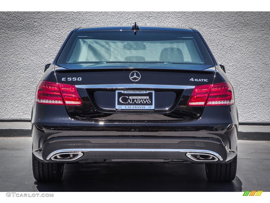 2014 E 550 4Matic Sedan - Black / Black photo #3