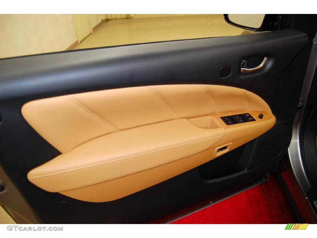 2012 Nissan Murano CrossCabriolet AWD CC Camel Door Panel Photo #83420065