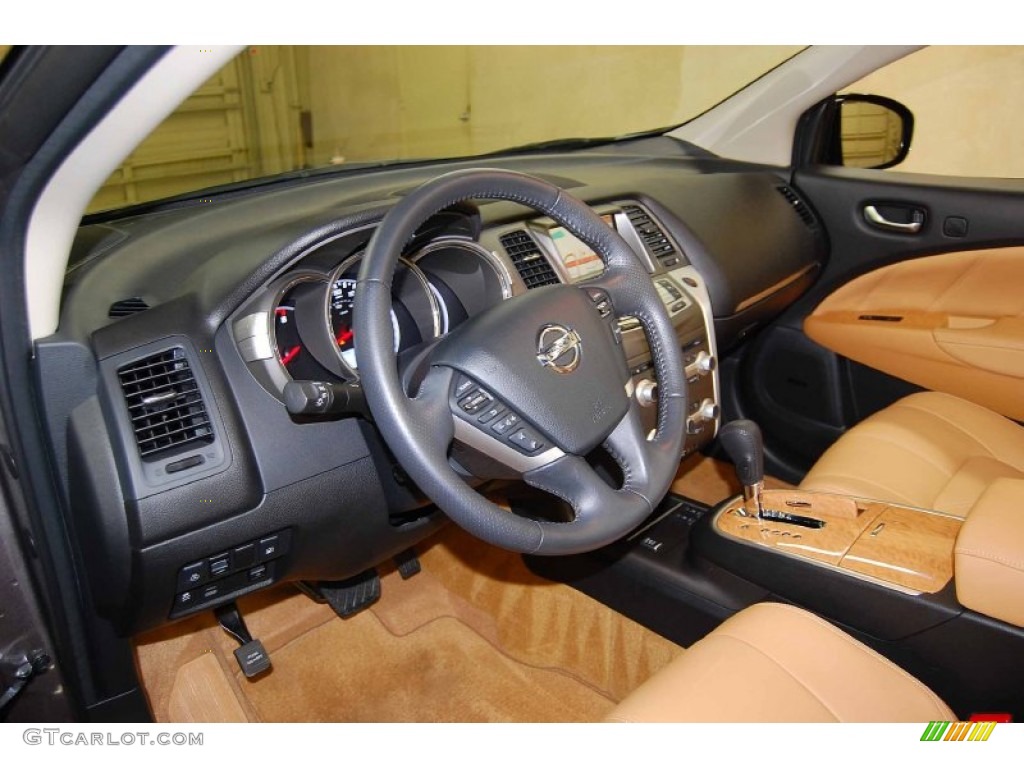 2012 Nissan Murano CrossCabriolet AWD CC Camel Dashboard Photo #83420101