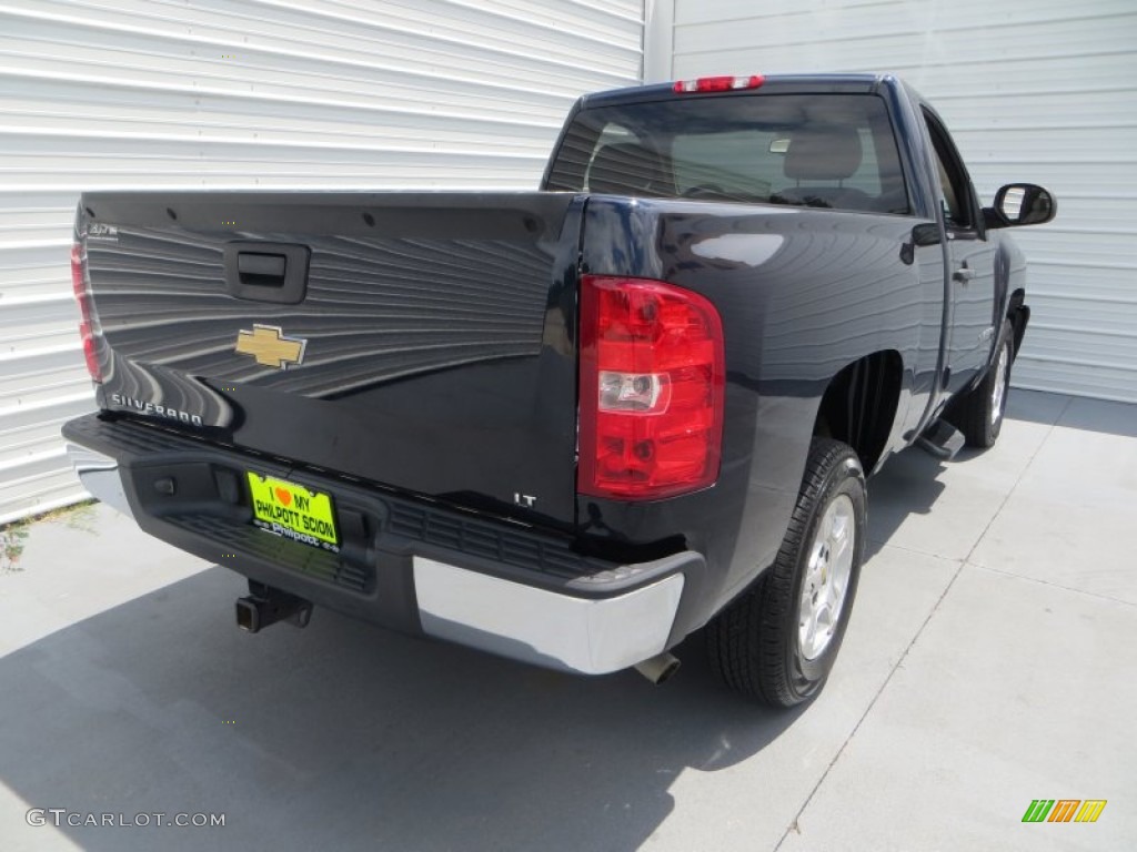 2008 Silverado 1500 LT Regular Cab - Dark Blue Metallic / Dark Titanium photo #4