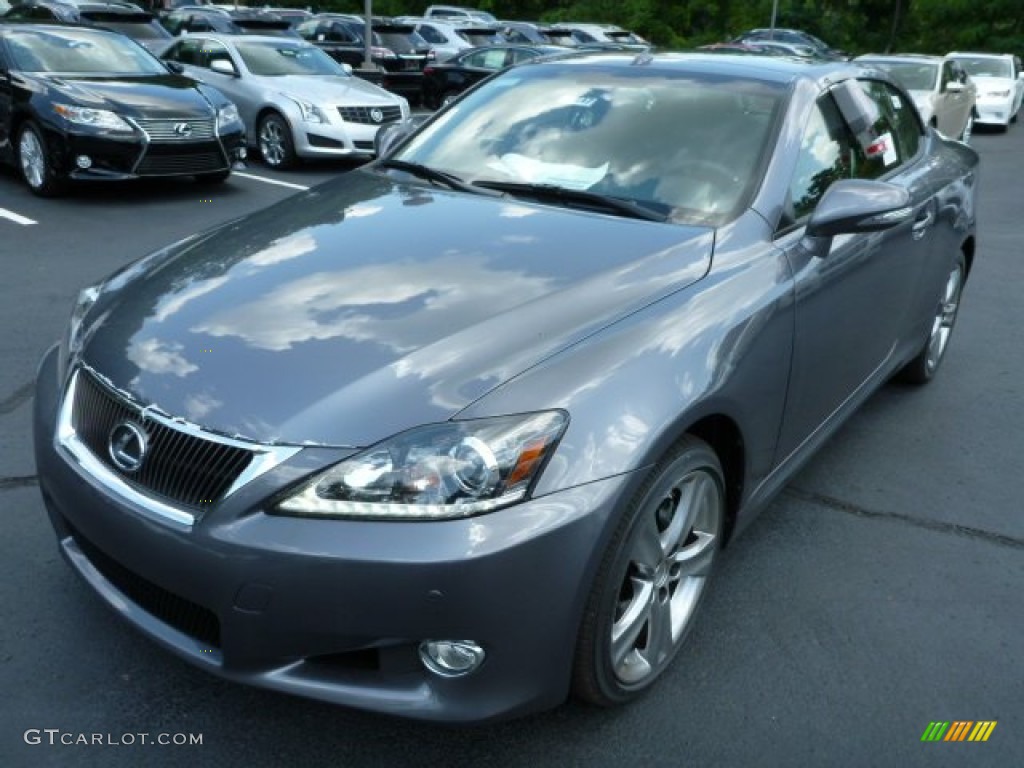 2013 IS 250 C Convertible - Nebula Gray Pearl / Black photo #8