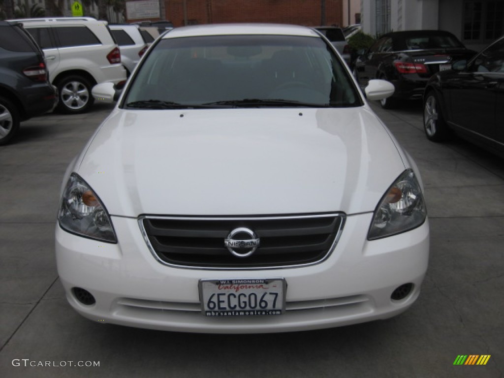 2003 Altima 2.5 S - Cloud White / Charcoal photo #5