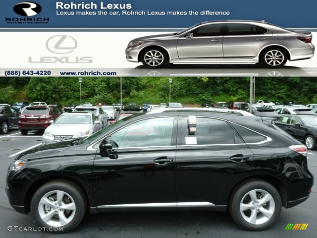 2013 RX 350 AWD - Obsidian Black / Black/Ebony Birds Eye Maple photo #1