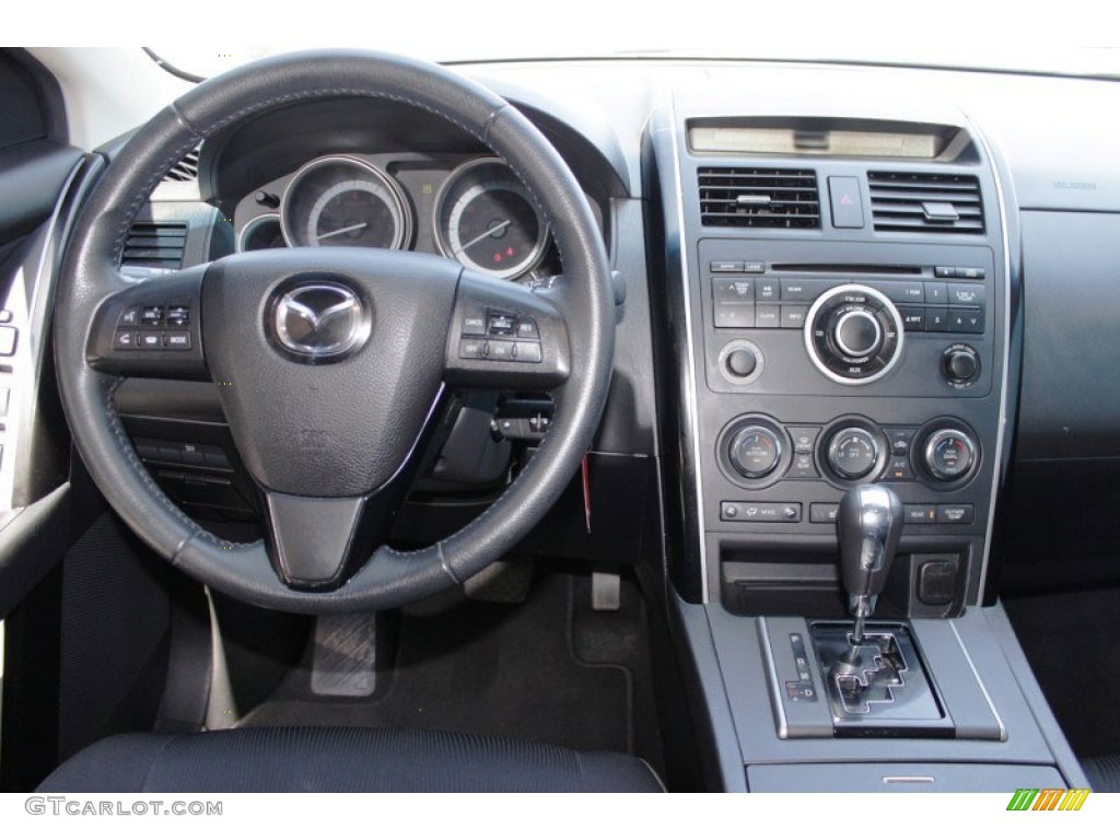 2011 Mazda CX-9 Sport AWD Black Dashboard Photo #83424418
