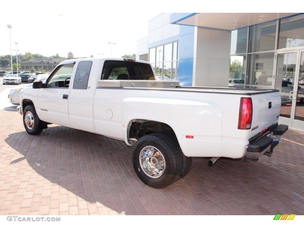 Summit White 2000 GMC Sierra 3500 SLE Extended Cab Dually Exterior Photo #83424976