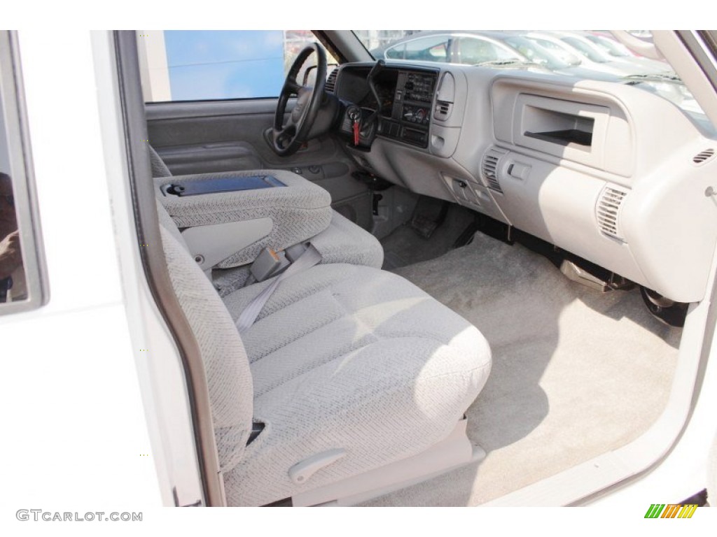 2000 Sierra 3500 SLE Extended Cab Dually - Summit White / Gray photo #7