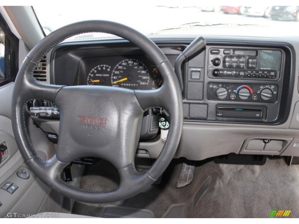 2000 GMC Sierra 3500 SLE Extended Cab Dually Gray Steering Wheel Photo #83425129