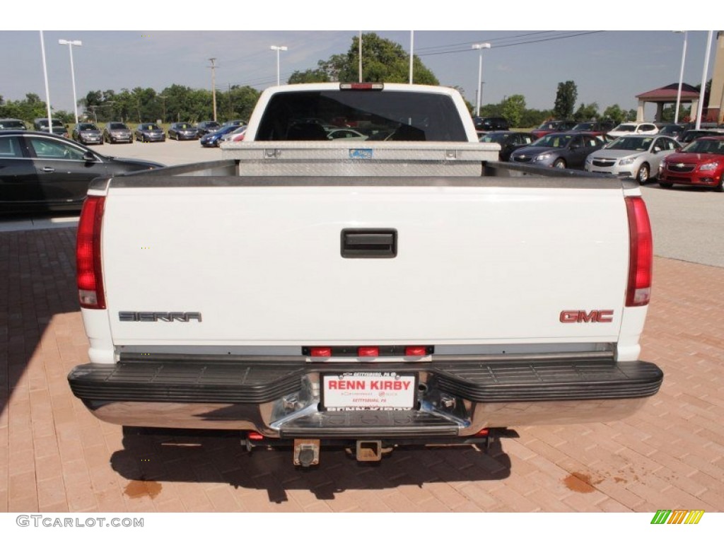 2000 Sierra 3500 SLE Extended Cab Dually - Summit White / Gray photo #14