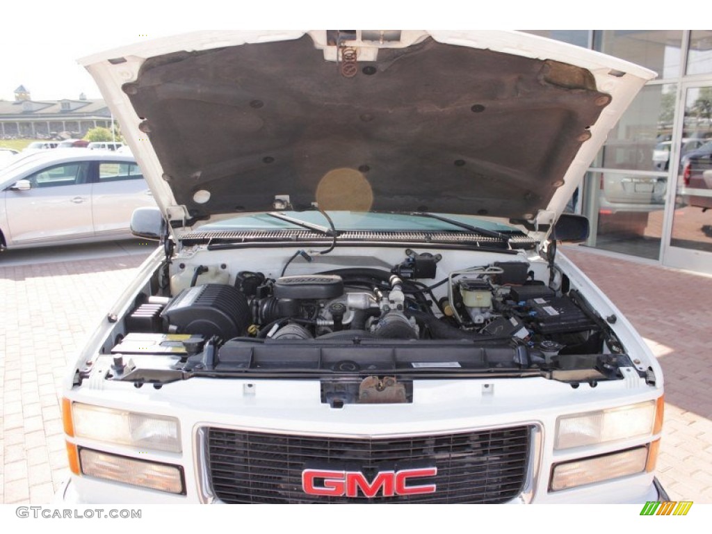 2000 Sierra 3500 SLE Extended Cab Dually - Summit White / Gray photo #16