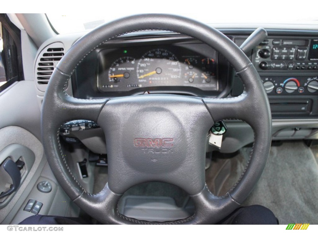 2000 GMC Sierra 3500 SLE Extended Cab Dually Gray Steering Wheel Photo #83425600