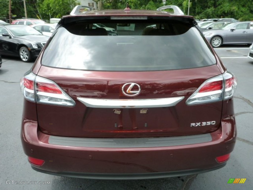 2013 RX 350 AWD - Claret Red Mica / Parchment/Espresso Birds Eye Maple photo #3