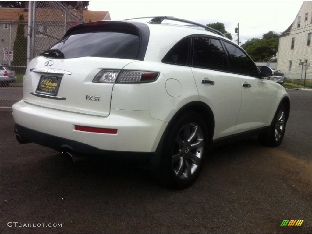 2005 FX 35 AWD - Ivory Pearl White / Willow photo #3