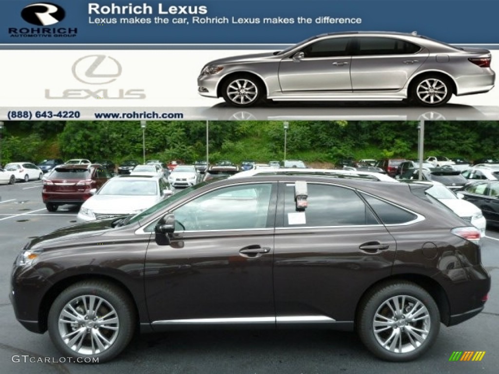 2013 RX 350 AWD - Fire Agate Pearl / Saddle Tan/Espresso Birds Eye Maple photo #1