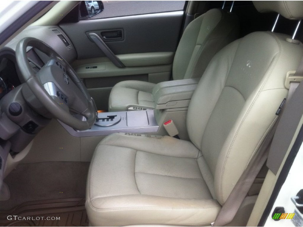 2005 FX 35 AWD - Ivory Pearl White / Willow photo #9