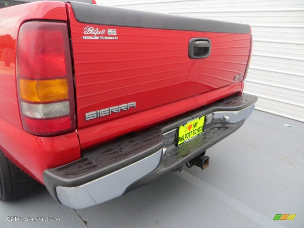 2001 Sierra 1500 SLE Extended Cab - Fire Red / Neutral photo #19