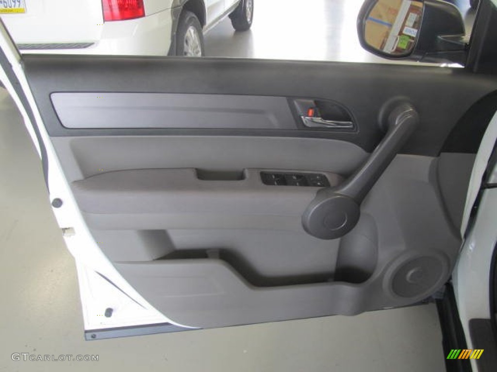 2009 CR-V LX 4WD - Taffeta White / Gray photo #8