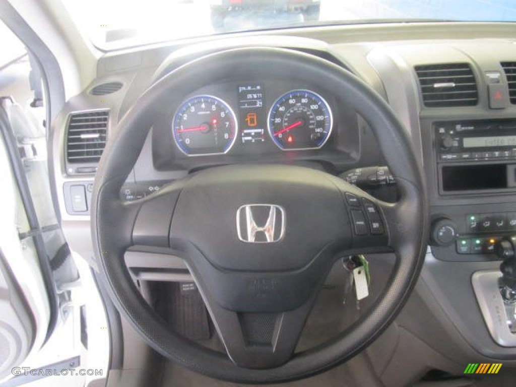 2009 CR-V LX 4WD - Taffeta White / Gray photo #11