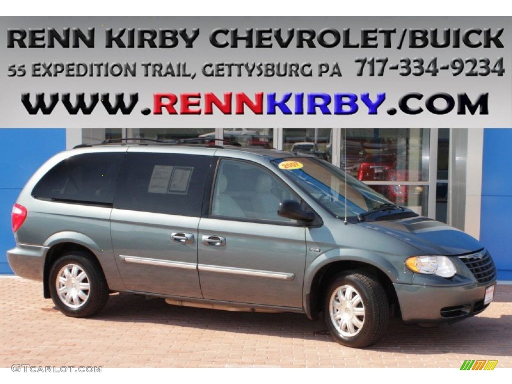 2007 Town & Country Touring - Magnesium Pearl / Medium Slate Gray photo #1