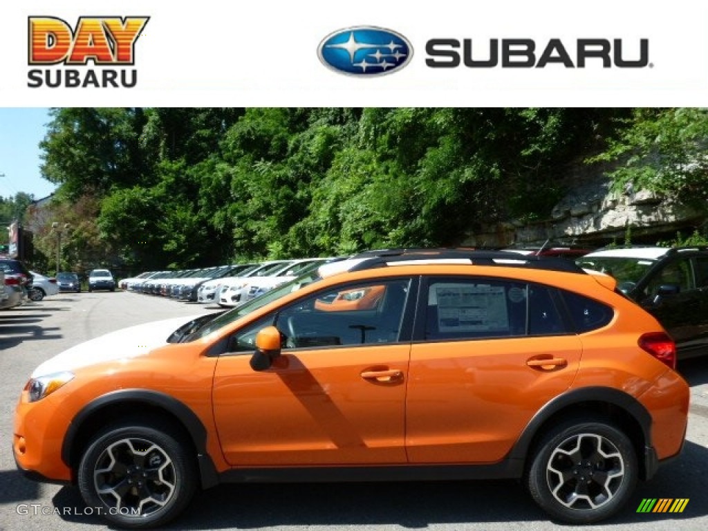 2013 XV Crosstrek 2.0 Premium - Tangerine Orange Pearl / Black photo #1