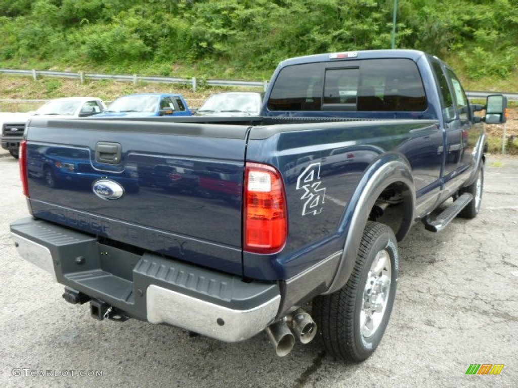 Blue Jeans Metallic 2013 Ford F350 Super Duty Lariat SuperCab 4x4 Exterior Photo #83430181